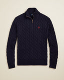 Suéter texturizado na cor Navy Blue